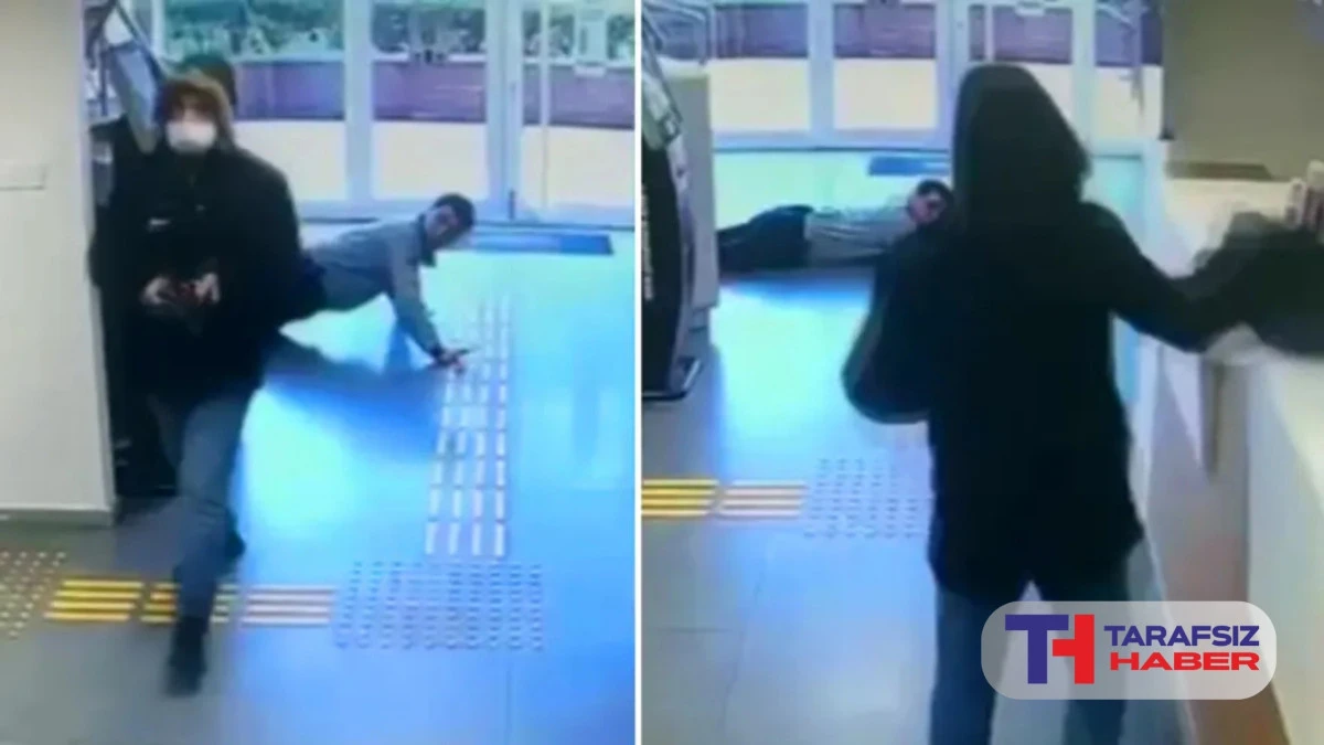 Fatih'teki soygun anı ortaya &ccedil;ıktı. Silahla bankaya girip paraları poşete koydurttu